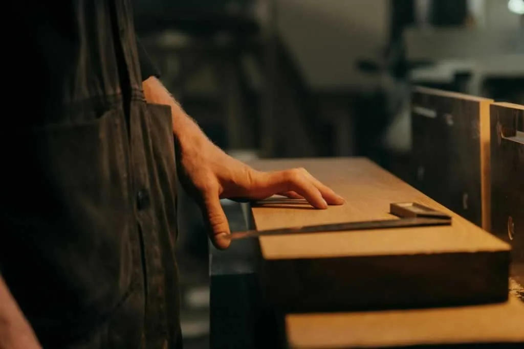 carpenter working in the workshop