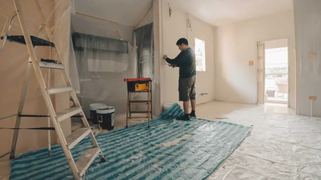 interior remodeling in progress