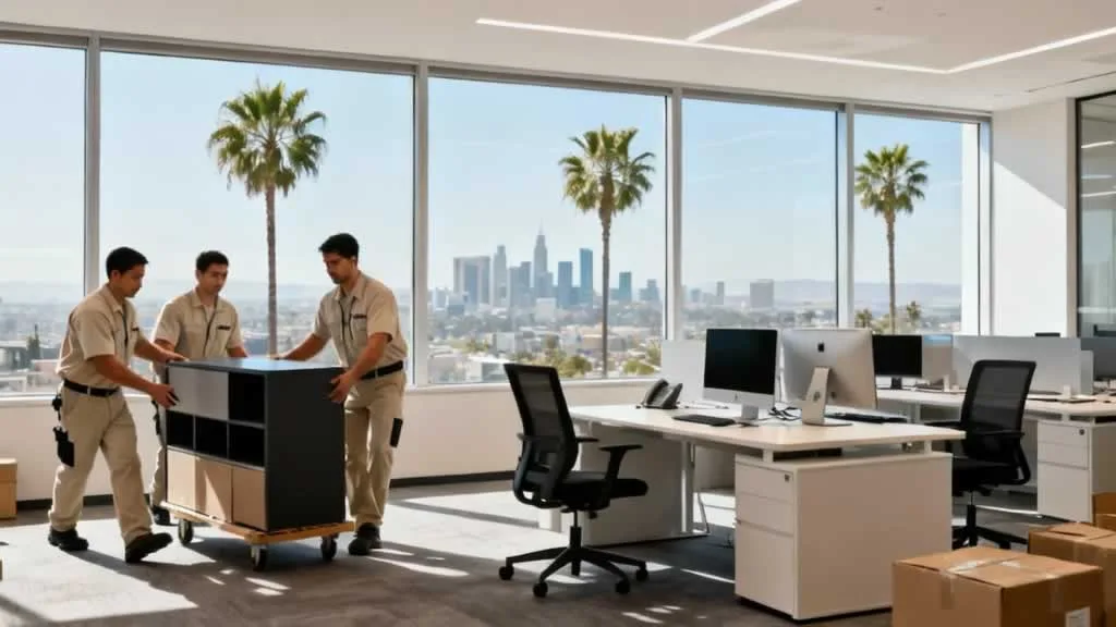 office worker preparing for office relocation